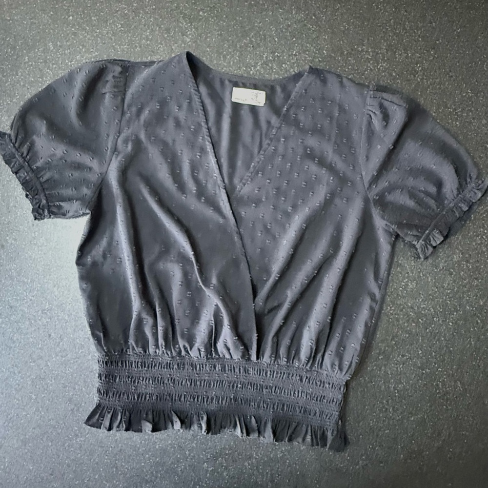 Black dotted everleigh top